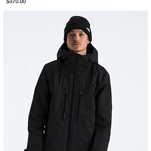 The North Face Men's Black Hooded Winter Jacket (Size S)